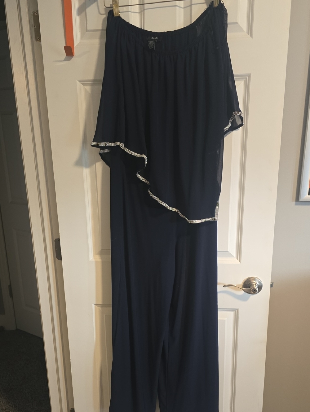 MSK Navy Elastic Waist Garment with Fabric Tag